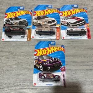 Hot Wheels Ford Car Collection - Lot of 5
